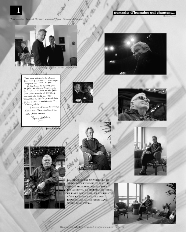 Exposition Portraits d'humains qui chantent, panneau 1